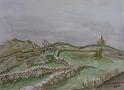 An Cheatru Rua, 2001, Aquarell, 40x30
